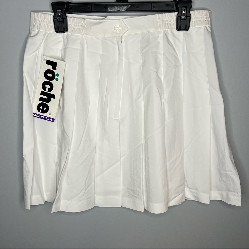 NWT Roche White Ruffle Skirt